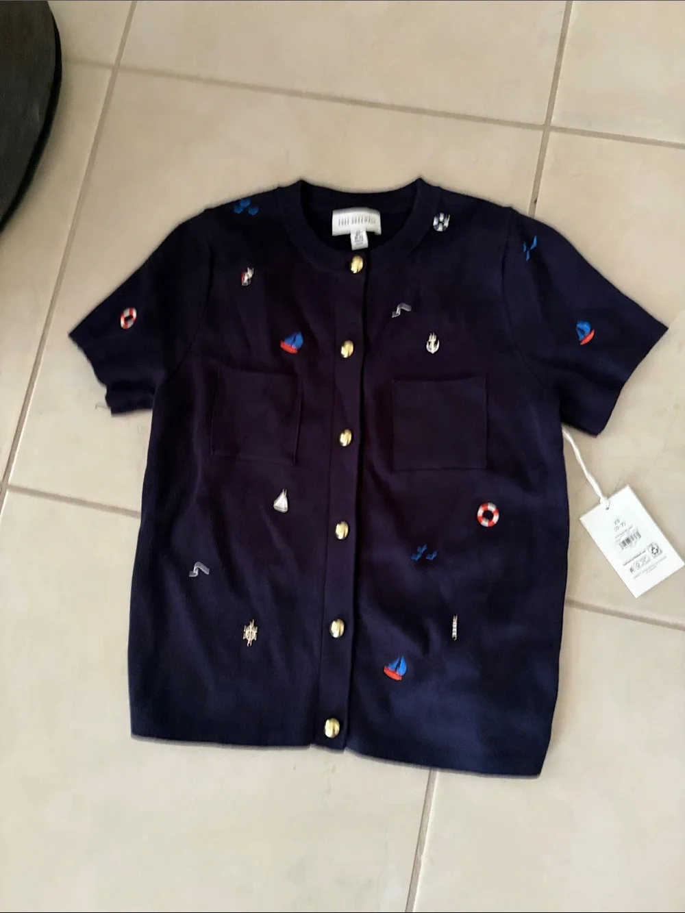 NWT free assembly XXL 2X sailing sweater boating